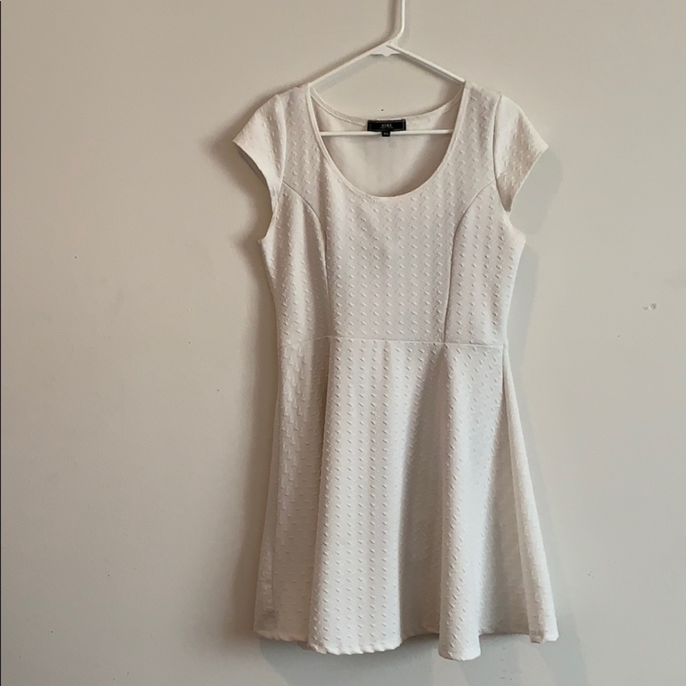 White mini dress
